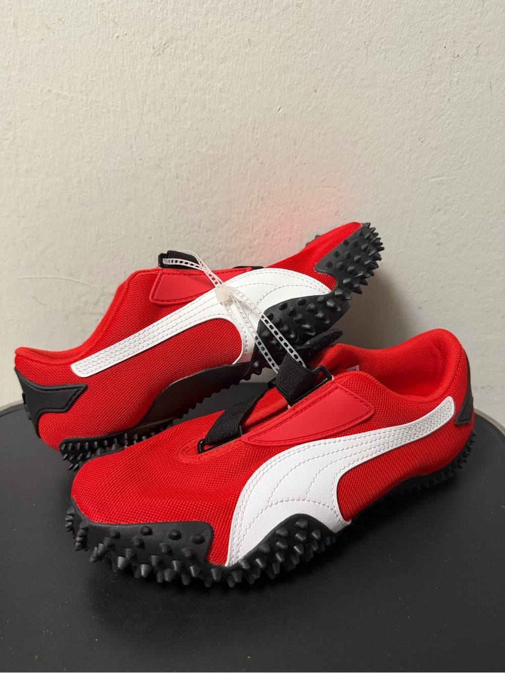 PUMA Mostro OG Prime Women 7.5 Red White Black Sneakers 405194-06 New No Box